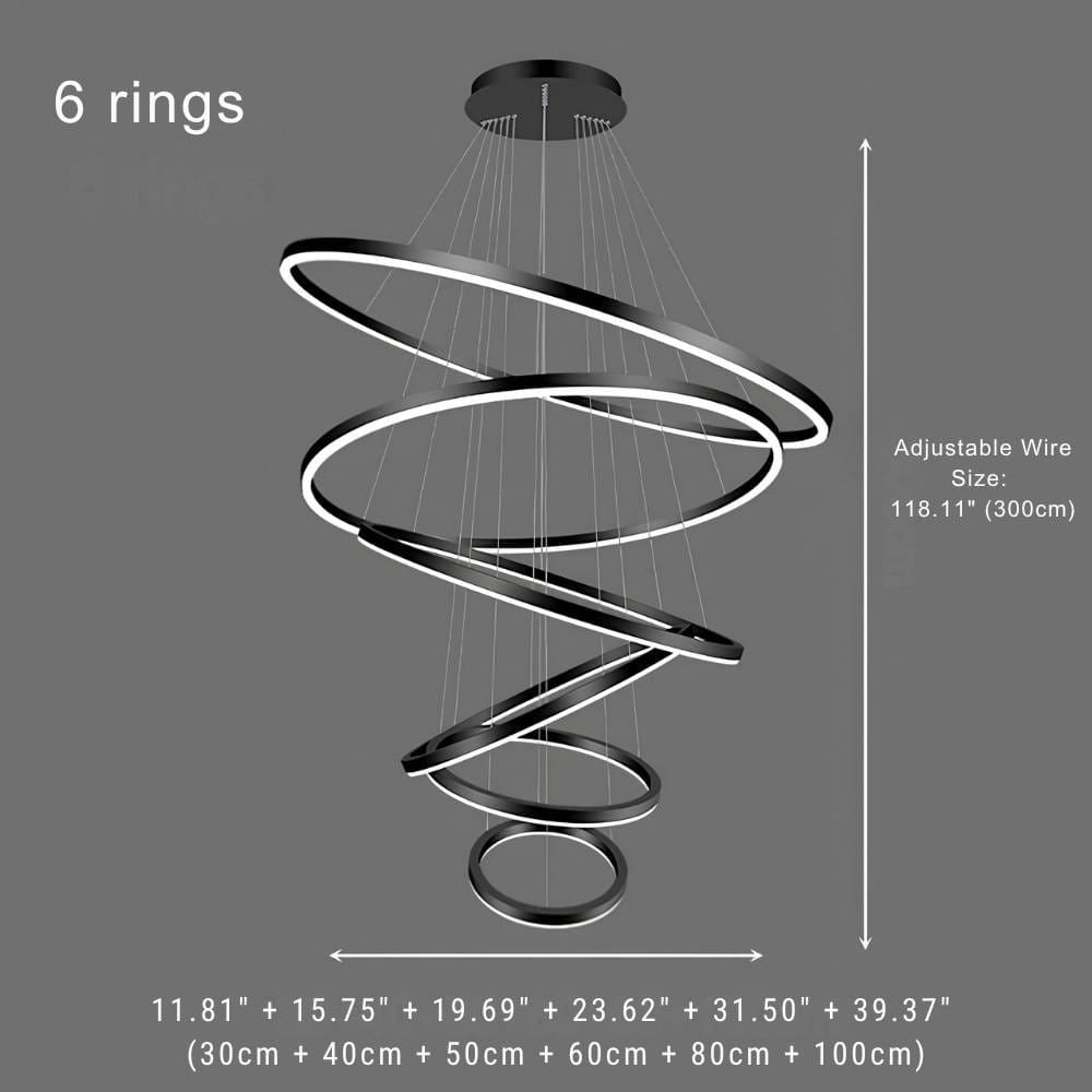 Asty Modern Ring Led Chandelier Modern Chandelier
