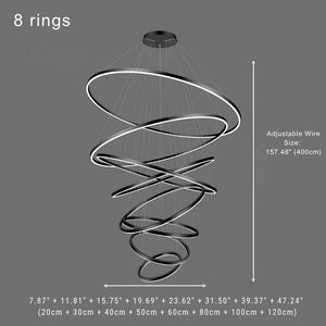 Asty Modern Ring Led Chandelier Modern Chandelier