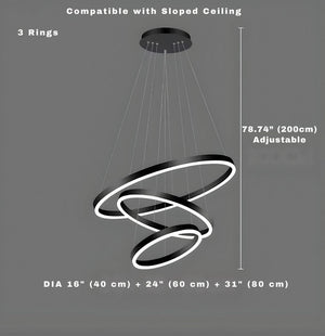 Asty Modern Ring Led Chandelier Modern Chandelier
