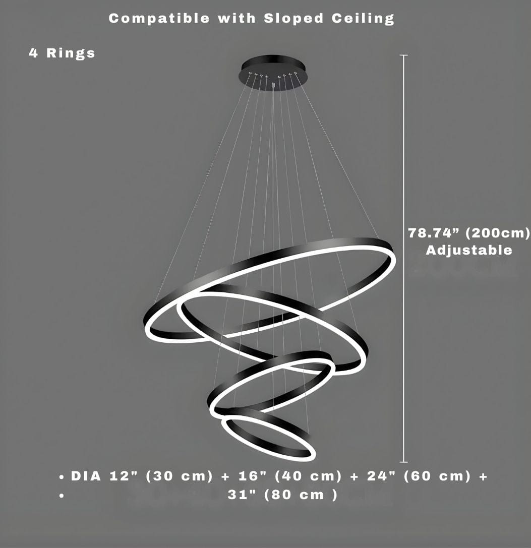 Asty Modern Ring Led Chandelier Modern Chandelier