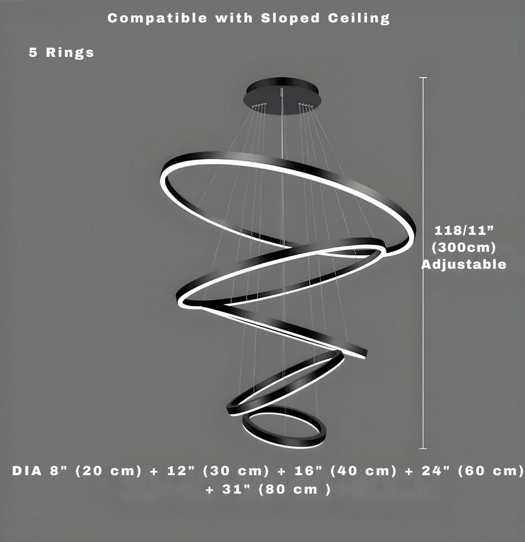 Asty Modern Ring Led Chandelier Modern Chandelier