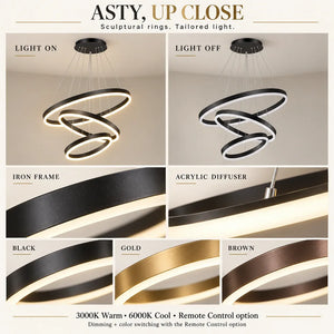 Asty Modern Ring Led Chandelier Modern Chandelier