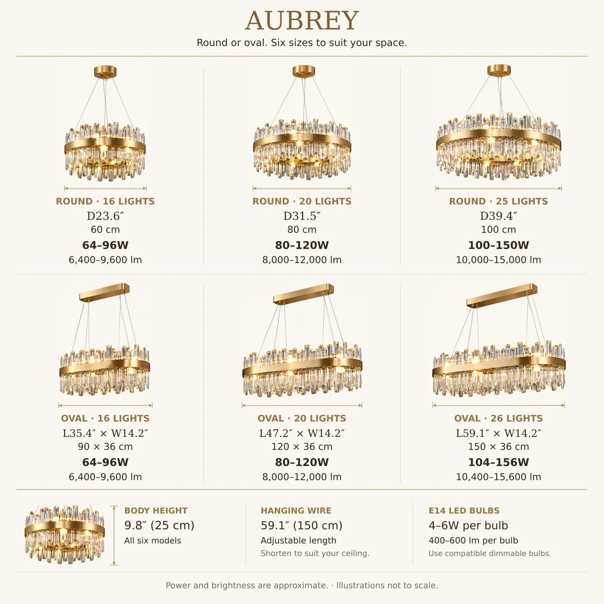 Aubrey Luxury Crystal Chandelier Modern Chandelier