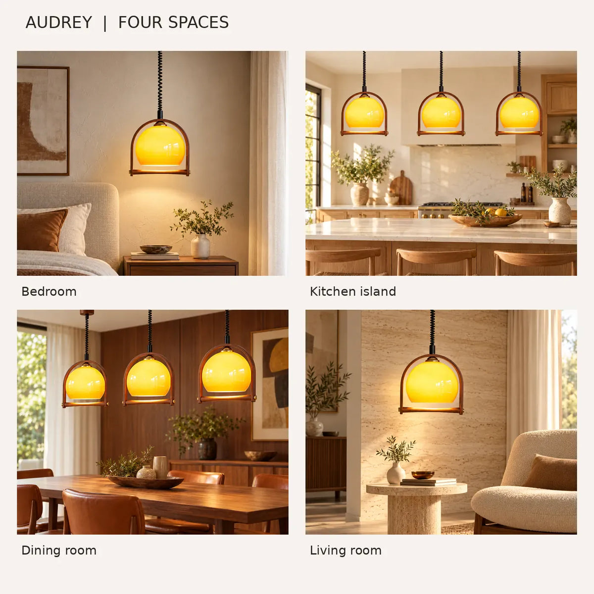 Audrey Retractable Pendant Light Modern Chandelier