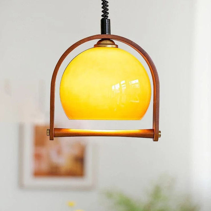 Audrey Retractable Pendant Light with adjustable hang height