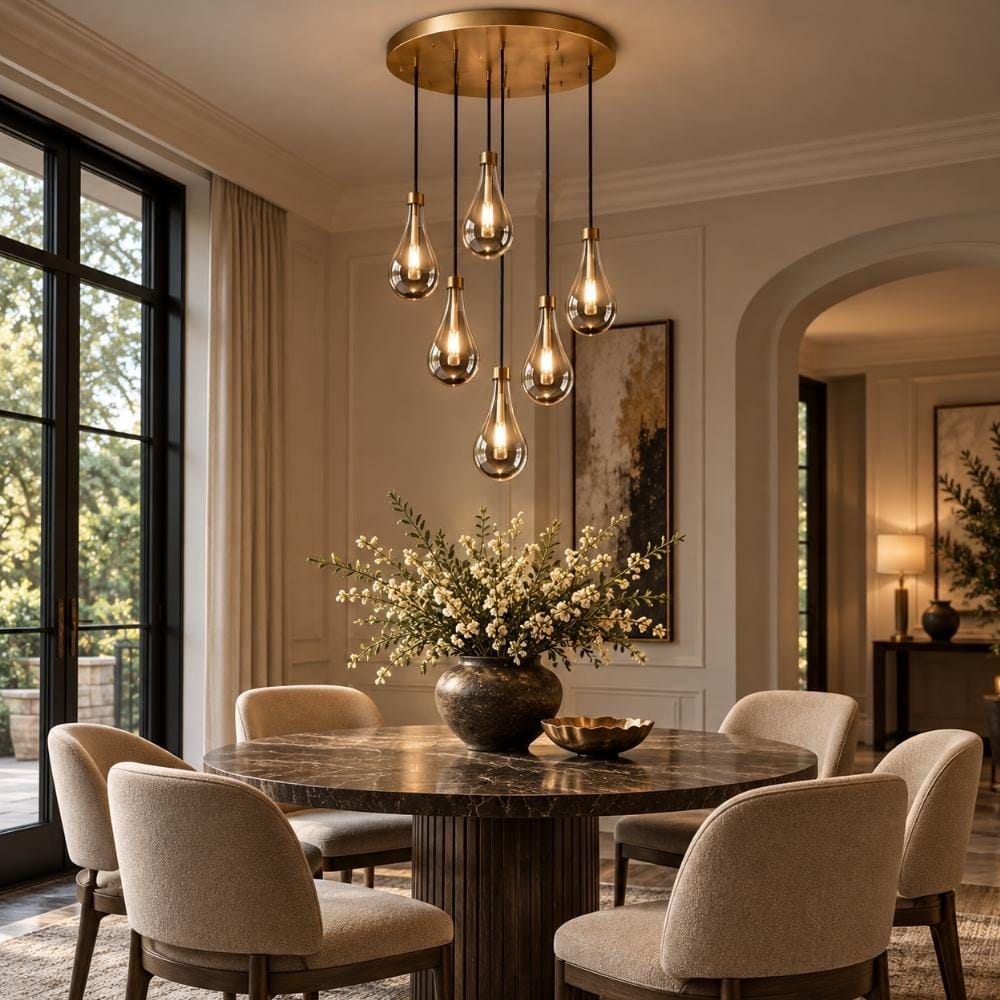 Aura Modern Copper Chandelier Modern Chandelier