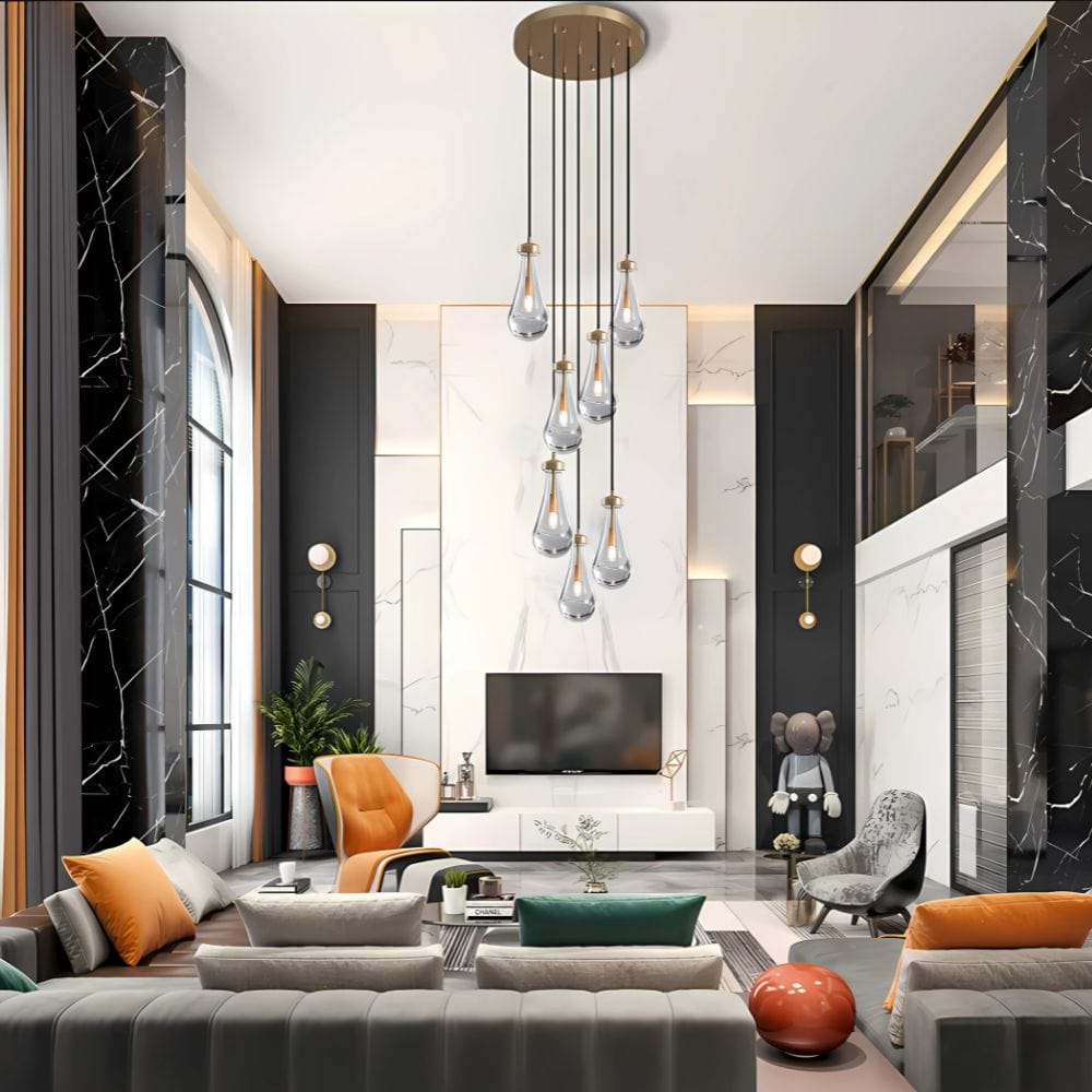 Aura Modern Copper Chandelier Modern Chandelier