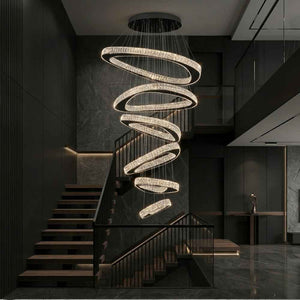 Aureli Crystal Spiral Chandelier Modern Chandelier