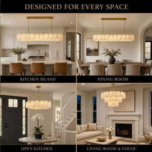 Aurelia Natural Alabaster Chandelier Modern Chandelier