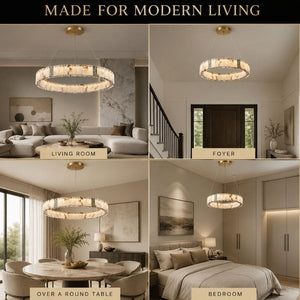 Aurelle Contemporary Round Chandelier Modern Chandelier
