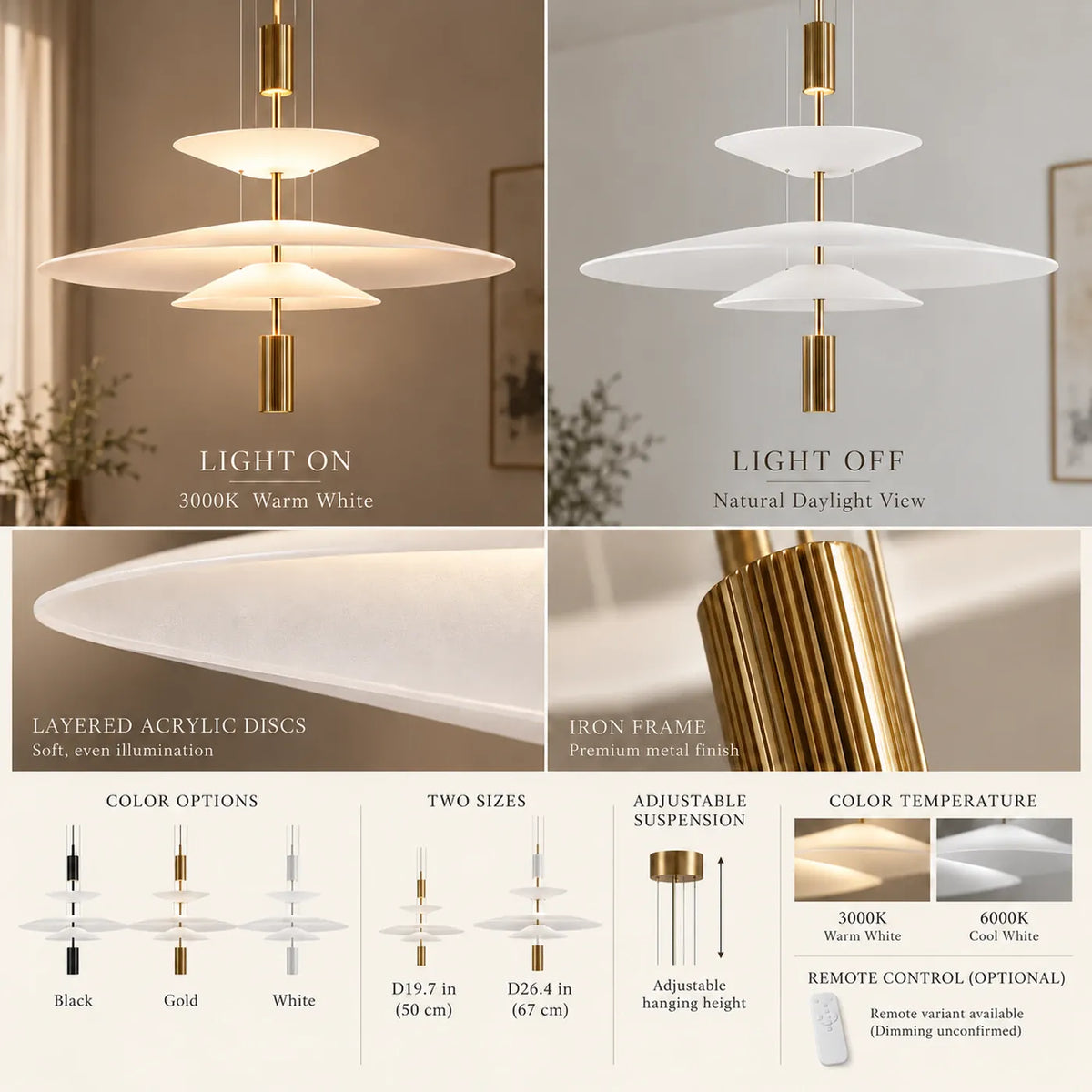 Aurora Modern Led Pendant Light Modern Chandelier