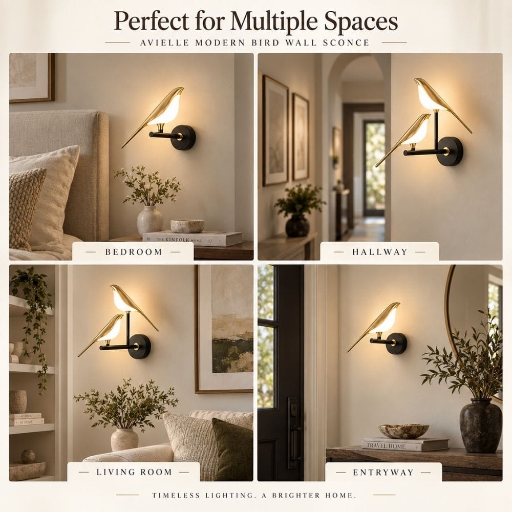 Avielle Modern Bird Wall Sconce Modern Chandelier
