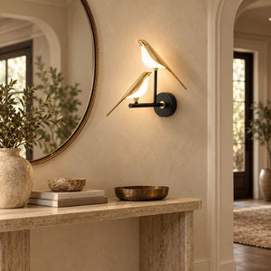 Avielle Modern Bird Wall Sconce 2 / Warm Light 3000K Modern Chandelier