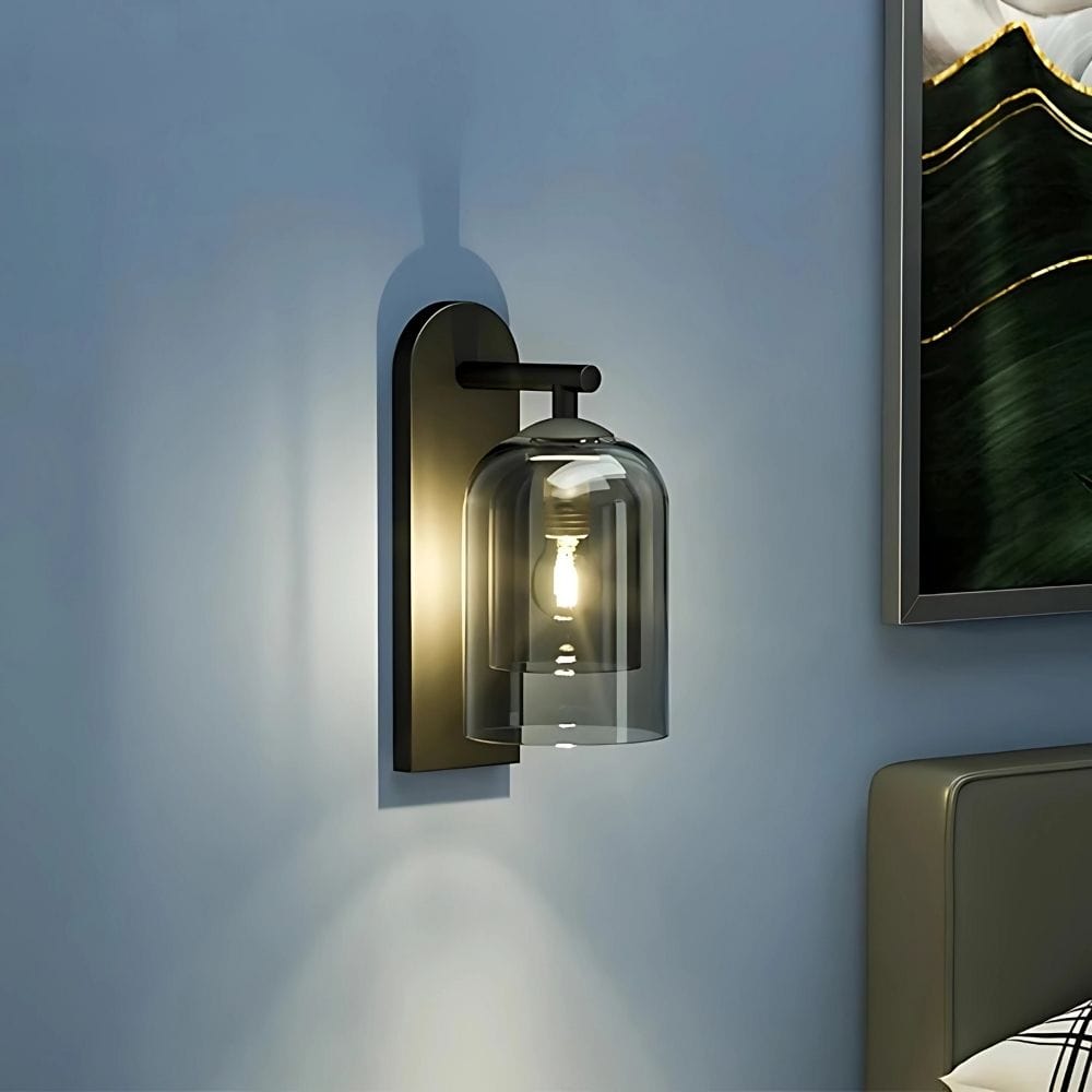 Belle Modern Glass Wall Light Smoke grey / Cool White(5500-7000K) Modern Chandelier