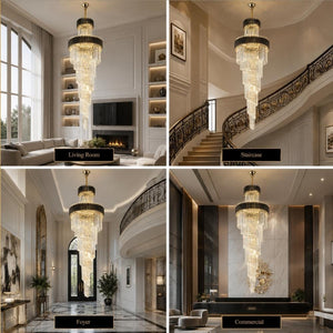 Beth Extra Large Crystal Chandelier Modern Chandelier