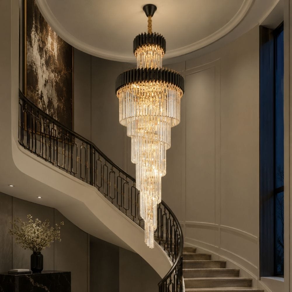 Beth Extra Large Crystal Chandelier Modern Chandelier