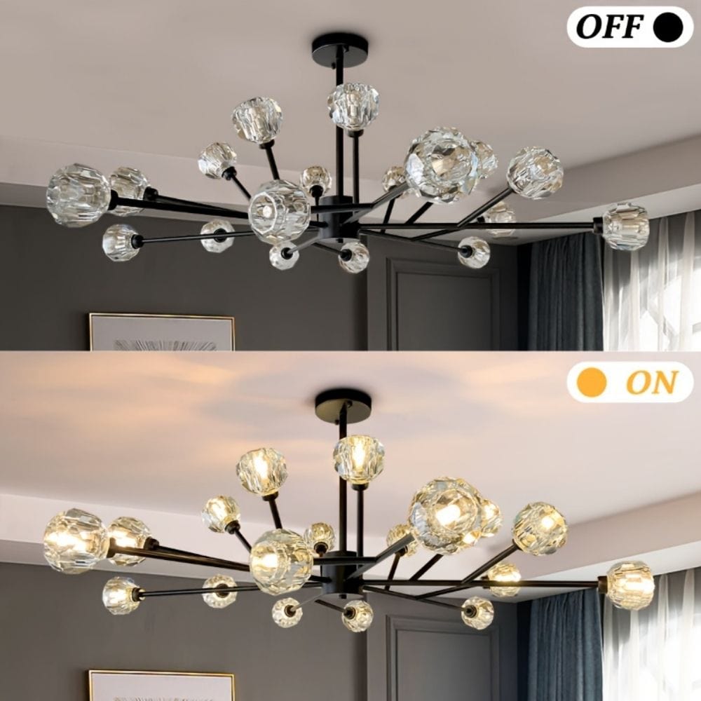 Black Traditional Crystal Chandelier Modern Chandelier