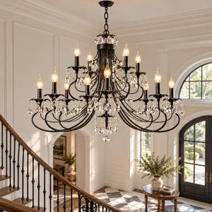 Black Wrought Iron Chandelier Modern Chandelier