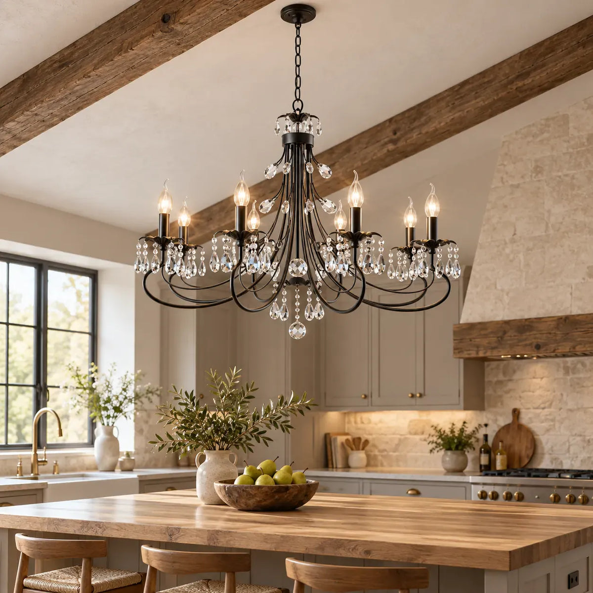 Black Wrought Iron Chandelier Modern Chandelier