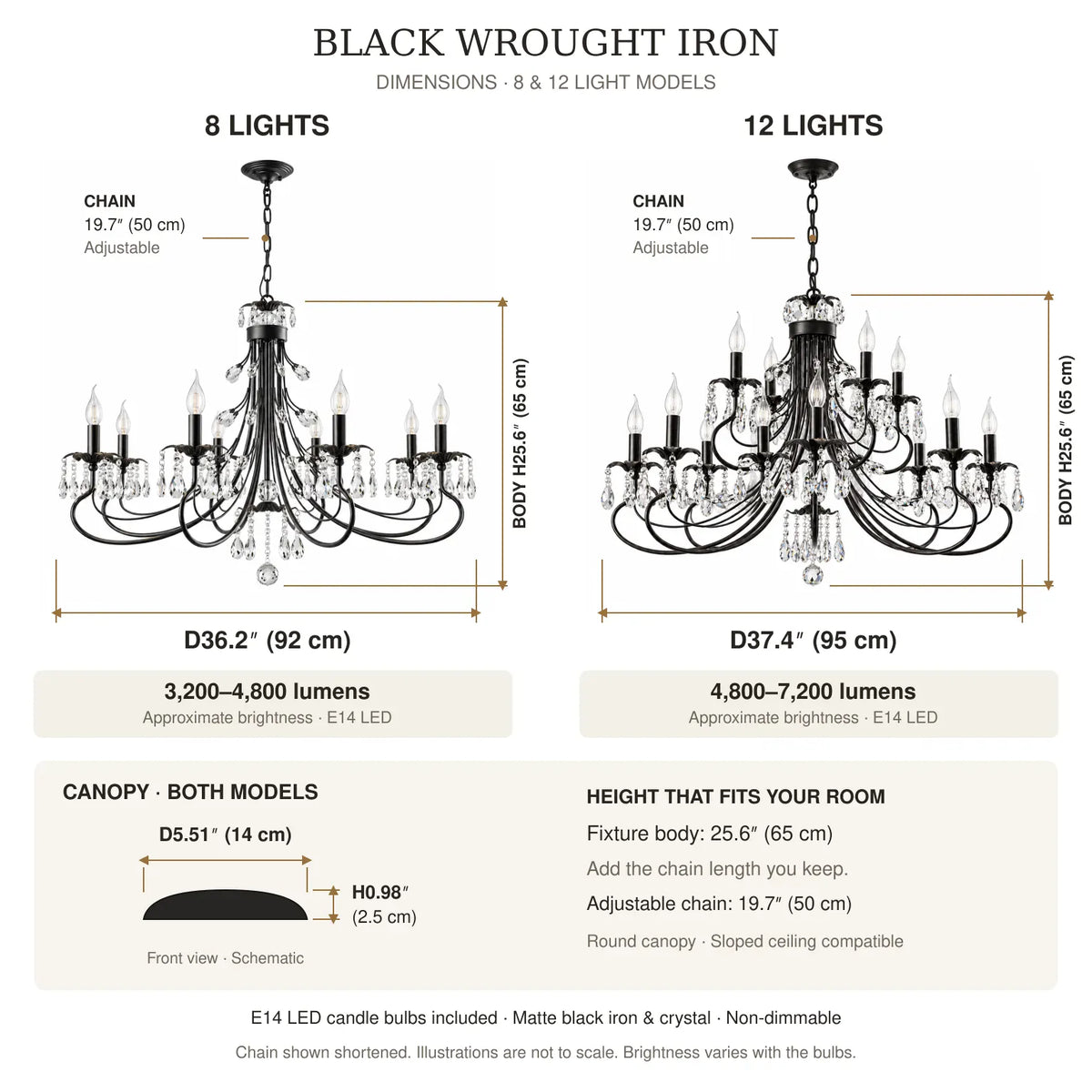 Black Wrought Iron Chandelier Modern Chandelier