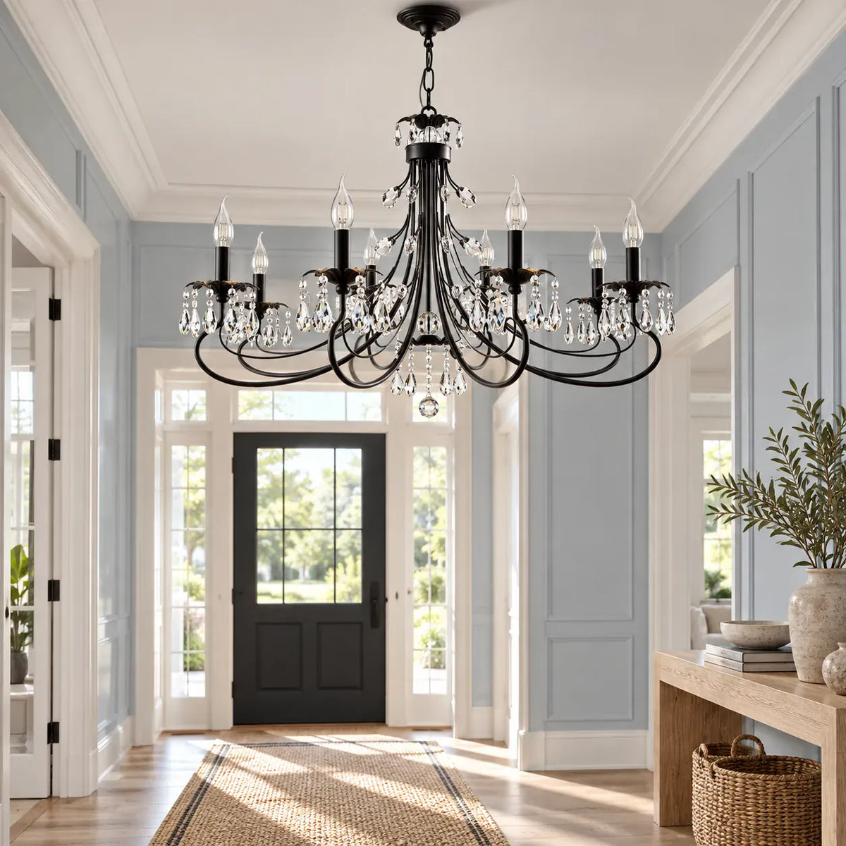 Black Wrought Iron Chandelier Modern Chandelier