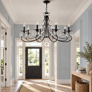 Black Wrought Iron Chandelier Modern Chandelier