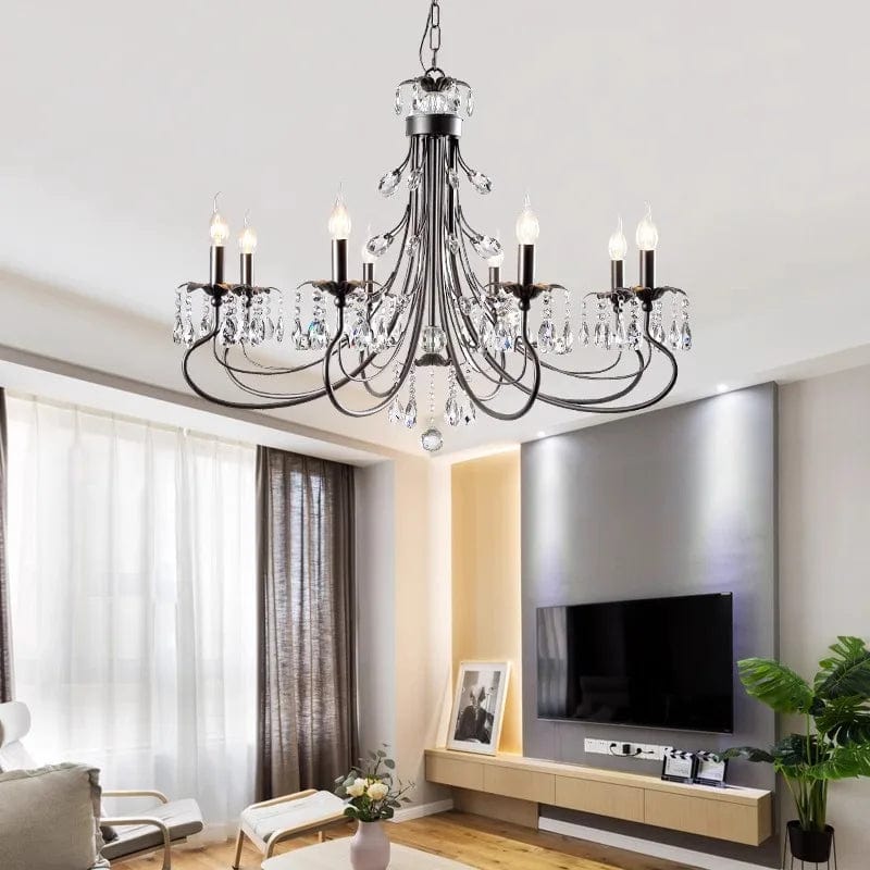 Black Wrought Iron Chandelier Modern Chandelier