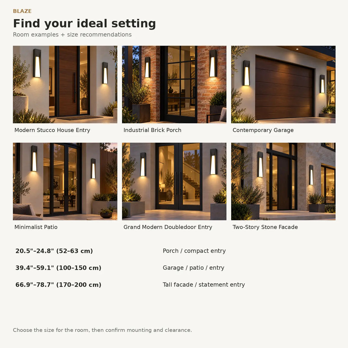 Blaze Black Outdoor Wall Lamp Modern Chandelier