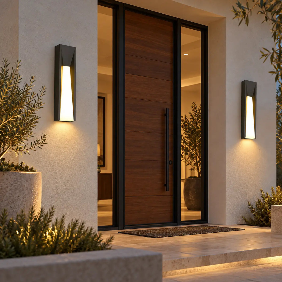 Blaze Black Outdoor Wall Lamp Modern Chandelier