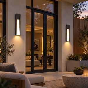 Blaze Black Outdoor Wall Lamp Modern Chandelier
