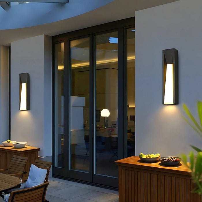 Blaze Black Outdoor Wall Lamp modern matte black tall