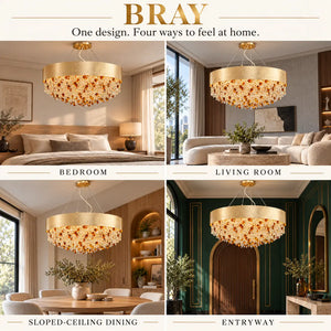 Bray Modern Gold Crystal Chandelier Modern Chandelier