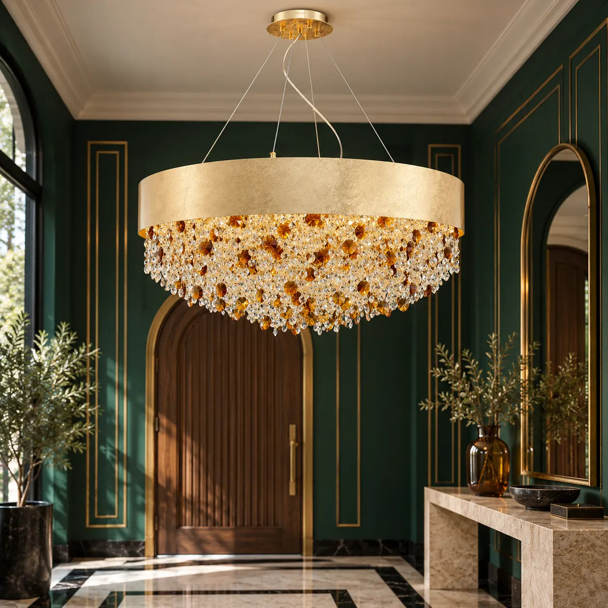 Bray Modern Gold Crystal Chandelier Modern Chandelier