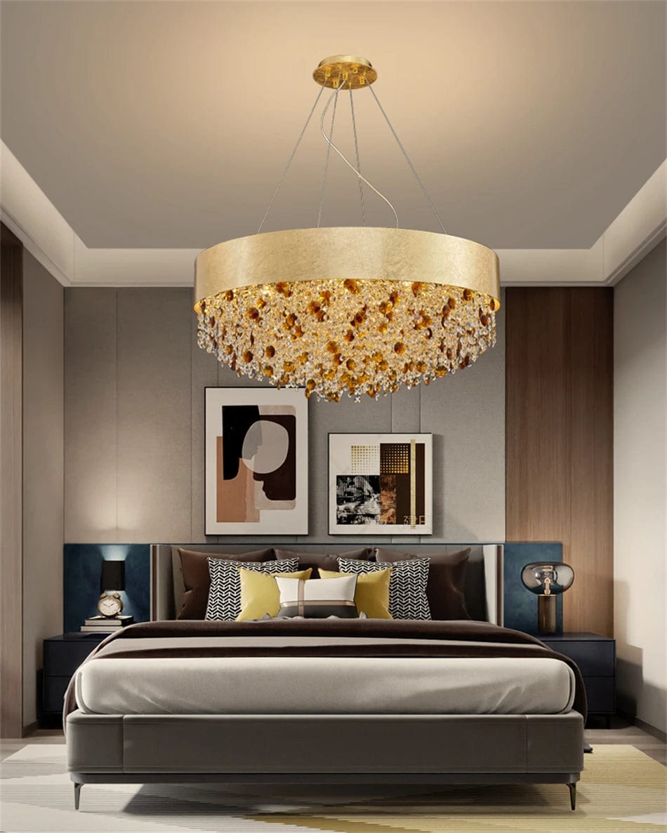 Bray Modern Gold Crystal Chandelier Modern Chandelier