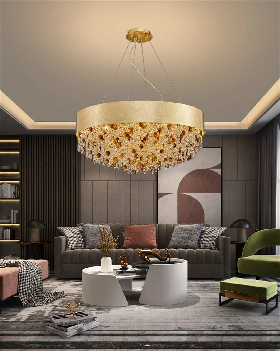 Bray Modern Gold Crystal Chandelier Modern Chandelier