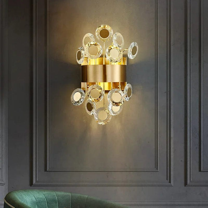Bryce LED Crystal Wall Sconce statement scale modern luxury
