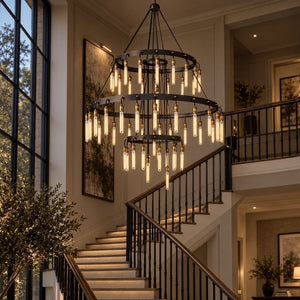 Caelmont Tiered Industrial Chandelier Modern Chandelier