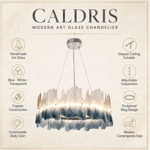 Caldris Modern Art Glass Chandelier Modern Chandelier