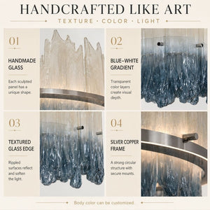 Caldris Modern Art Glass Chandelier Modern Chandelier