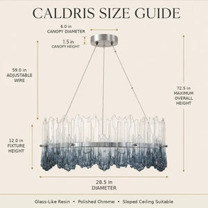 Caldris Modern Art Resin Chandelier Modern Chandelier