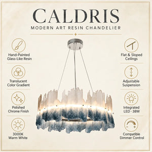 Caldris Modern Art Resin Chandelier Modern Chandelier