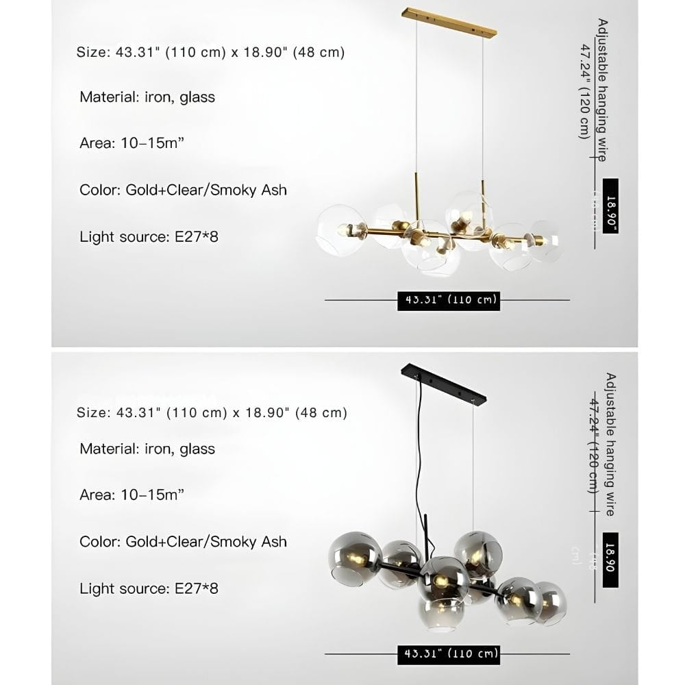 Cara Mid-century Globe Chandelier Modern Chandelier