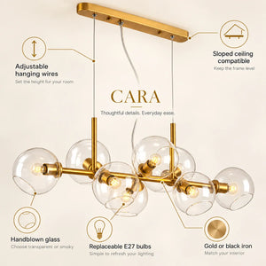 Cara Mid-century Globe Chandelier Modern Chandelier
