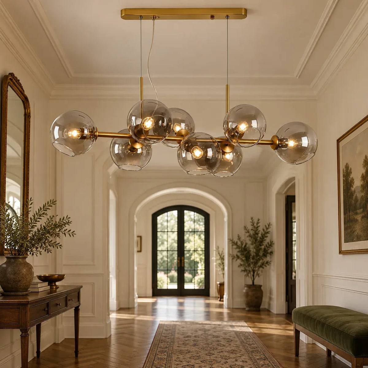 Cara Mid-century Globe Chandelier Modern Chandelier