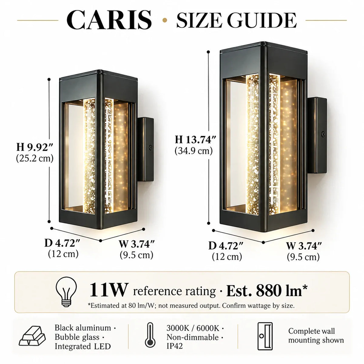 Caris Modern Outdoor Wall Sconce Modern Chandelier