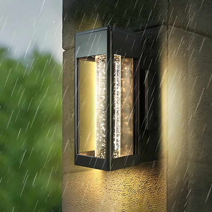 Caris Modern Outdoor Wall Sconce aluminum glass IP65