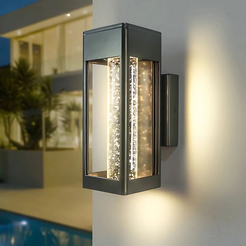 Caris Modern Outdoor Wall Sconce Warm White 3000K / H 13.74" (34.9cm) Modern Chandelier