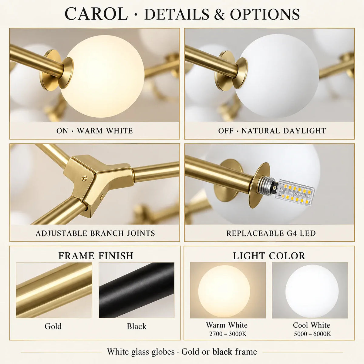 Carol Branch Bubble chandelier Modern Chandelier