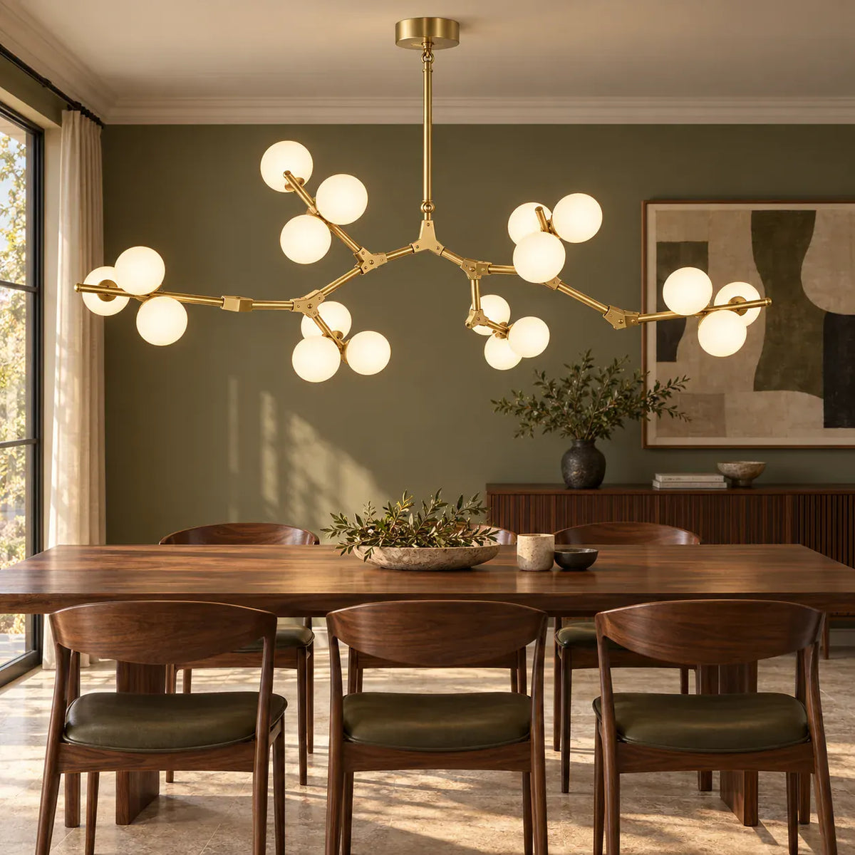 Carol Branch Bubble chandelier Gold / L48.4" (123 cm) / Warm White 3000K Modern Chandelier