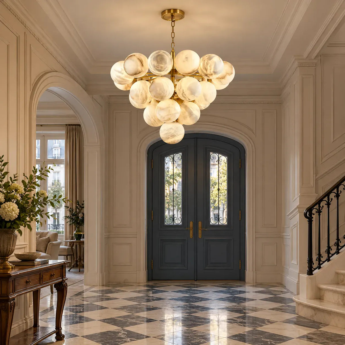 Clara Marble Bubble Chandelier Modern Chandelier